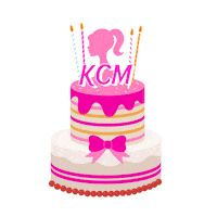 KristinaMcinnis pink birthday barbie kcm Sticker