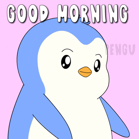 Good Morning GIF by Pudgy Penguins