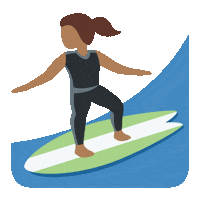 emojivid sport woman wave emoji Sticker