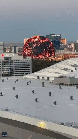 Hello World: Las Vegas Sphere Lights Up Prior to Official Opening