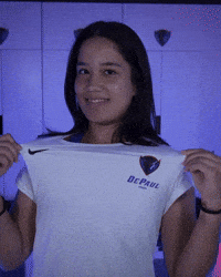 Womens Tennis GIF by DePaul Blue Demons