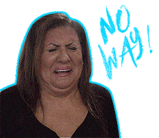 Sad No Way Sticker by Ugly Delicious