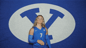 Volleyball Kiss GIF by BYU Cougars