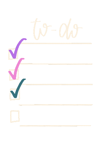 To Do Check Mark Sticker