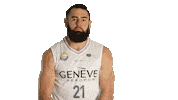 lionsdegeneve dancing basketball basket beard Sticker