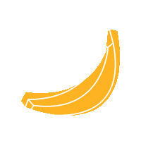 Fruit Banana Sticker by Cocktail.Shop