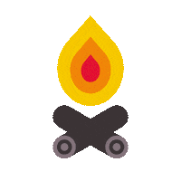 Story Campfire Sticker by Oom Bigbo