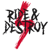Destroying Harley Davidson Sticker by Ride And Destroy