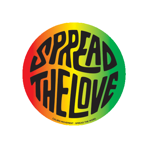 Calibis california reggae spreadthelove calibis Sticker
