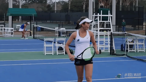 women's tennis GIF by GreenWave