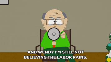yell labor pains GIF by South Park 