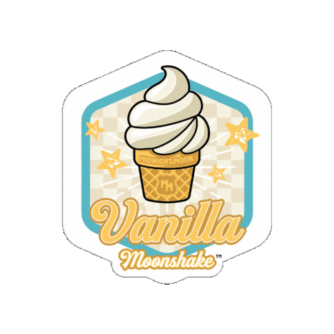 Ice Cream Cone Milkshake Sticker by Midnight Moon Moonshine