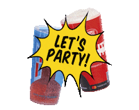 Party Drink Sticker by Budapest Park