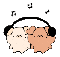 Headphones 小豬 Sticker by BREAD TREE