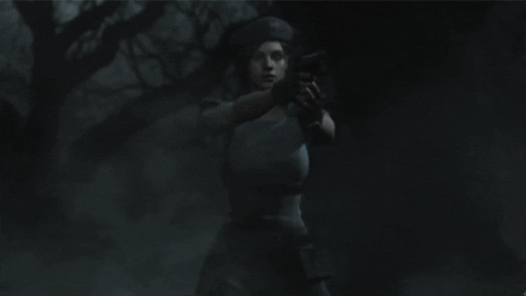 ThatArklayPlace giphyupload resident evil jill valentine chris redfield GIF
