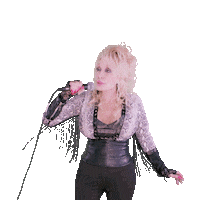 Rockstar Mic Drop Sticker by Dolly Parton