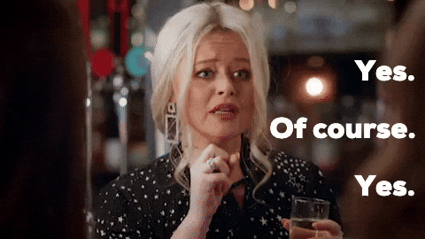 Stand Up Comedy Reaction GIF by The Emily Atack Show