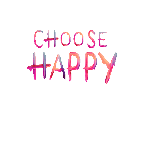 Choose Happy Old School Sticker by Skroove