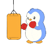 Fight Fighting Sticker by Pudgy Penguins
