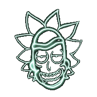 Rick And Morty Art Sticker