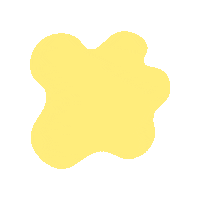 vegkit yellow blob yellow shape vegkit veg kit Sticker
