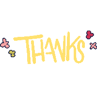 sparo_art text thanks merci sparo Sticker