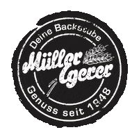 muelleregerer logo wiggle bäckerei backer Sticker
