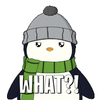 Wait What Penguin Sticker by Pudgy Penguins