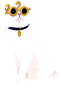 Happy Cat Sticker by Josephine Rais