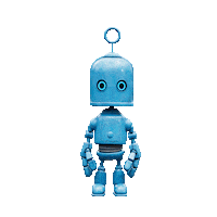 Robot Bubbles Sticker by O2