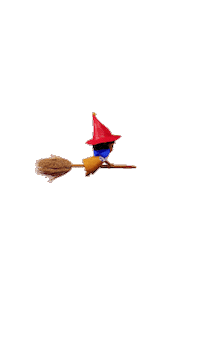 Fly Witch Sticker