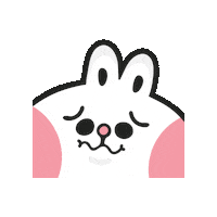 Confused Bunny Sticker