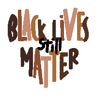 Black Lives Matter Heart Sticker