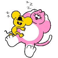 zizone_official cat animation illustration kawaii Sticker