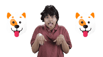 Love Love Dog Sticker by Prajakta  Koli