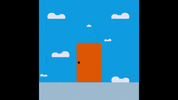 trafficdoodles animation illustration clouds door GIF