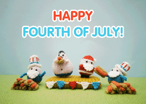 4Th Of July Eating GIF by Mochimochiland