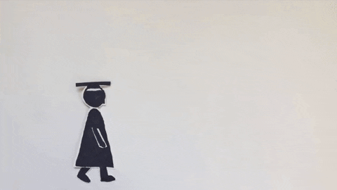 gordonj giphyupload graduation GIF