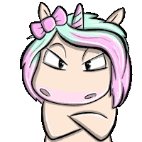 Mina Einhorn Sticker by glitzerimkopf