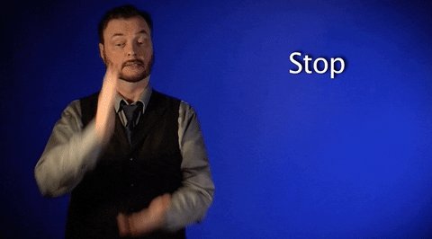 sign language stop GIF by Sign with Robert