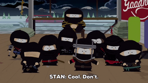 eric cartman ninja GIF by South Park 