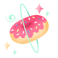 Hungry Space Sticker by Milli-Jane