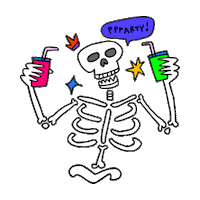 TLBB party skeleton tlbb Sticker