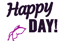 Happy Day Butterfly Sticker by JWilsonPix