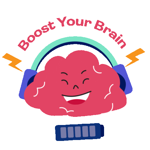 Podcast Brain Sticker by Inspigo