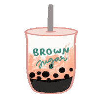 Brown Sugar Drink Sticker