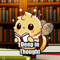Reading Deep In Thought GIF by Beelightened