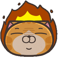 Angry Cat Sticker by MochiDad