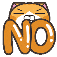 Cat No Sticker by MochiDad
