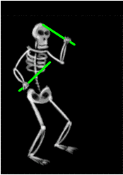 momofoster skeleton pound poundfit ripstix GIF